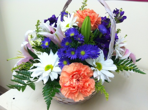 birthday flower basket